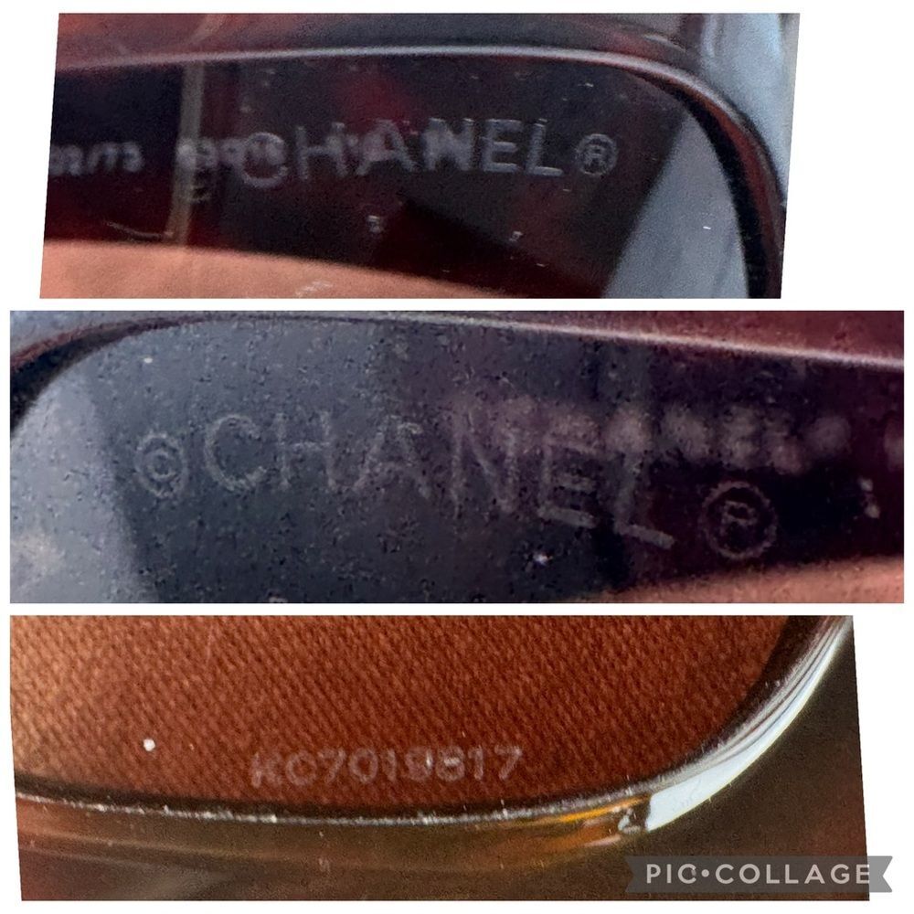 Vintage Y2K Chanel 6030 Tortoise CC Logo Sunglasses Brown Gold Logo Italy - Picture 9 of 16